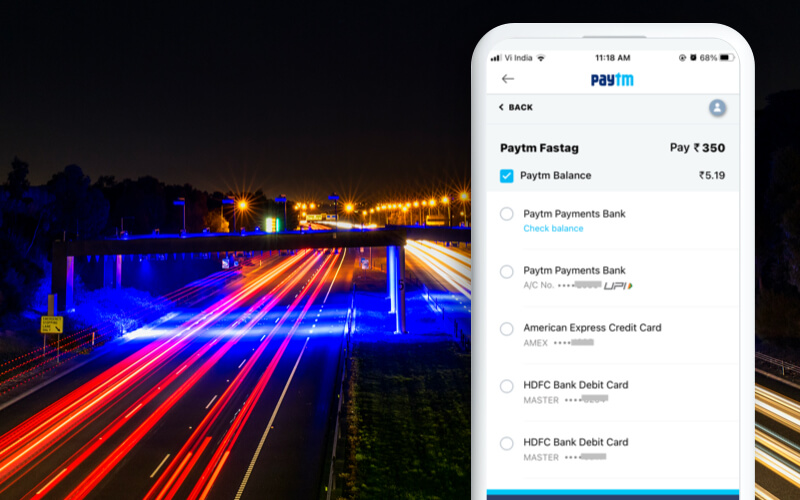 Recharge Your FASTag Using Your Online Wallet